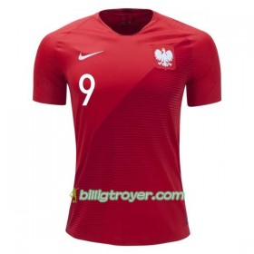 Billige Fotballdrakter Polen Robert Lewandowski 9 VM 2018 Bortedraktsett